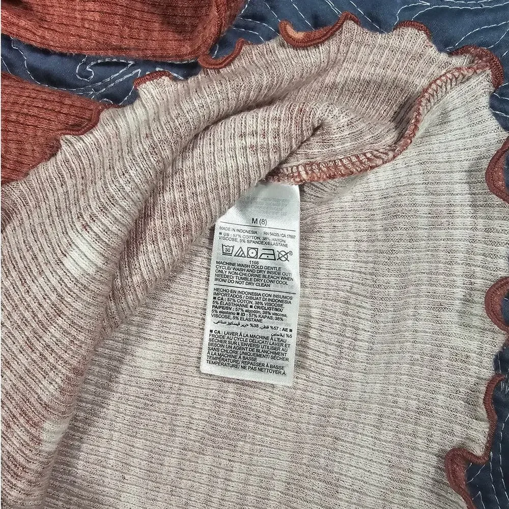 Pink Heart Long Sleeve Shirt Size M ( 8 )